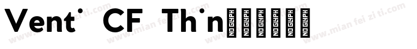 Venti CF Thin字体转换